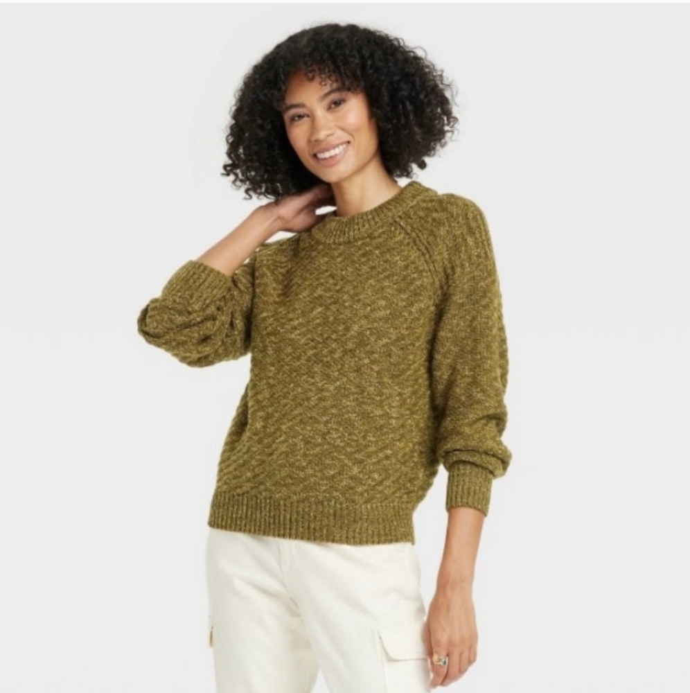 Universal Thread Green Chunky Knit Sweater Size L